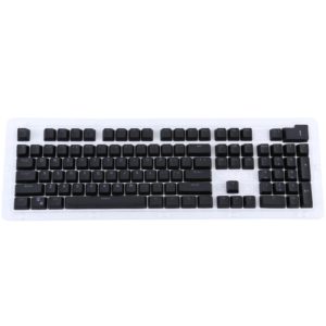 104 Keys Double Shot PBT Backlit Keycaps for Mechanical Keyboard(Black) (OEM)