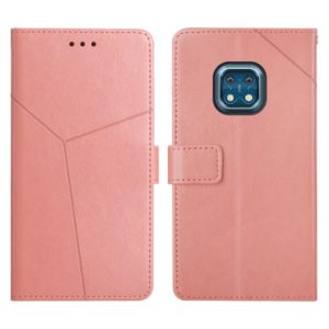 For Nokia XR20 Y Stitching Horizontal Flip Leather Phone Case(Rose Gold) (OEM)