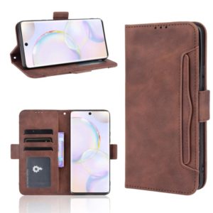 For Honor 50 Skin Feel Calf Pattern Horizontal Flip Leather Case with Holder & Card Slots & Photo Frame(Brown) (OEM)