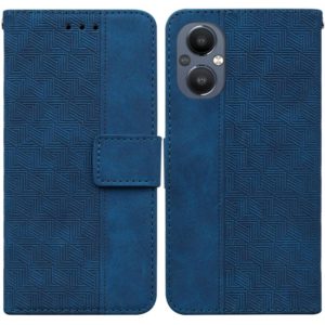 For OnePlus Nord N20 5G Geometric Embossed Leather Phone Case(Blue) (OEM)
