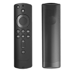 Non-slip Texture Washable Silicone Remote Control Cover for Amazon Fire TV Remote Controller (Black) (OEM)