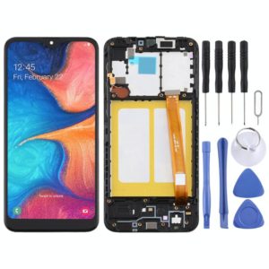 TFT LCD Screen for Samsung Galaxy A20e Digitizer Full Assembly with Frame (Black) (OEM)