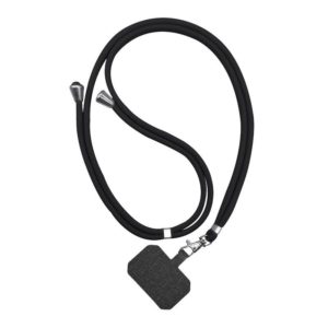 2 PCS Phone Lanyard Adjustable Detachable Neck Cord with Card(Black) (OEM)