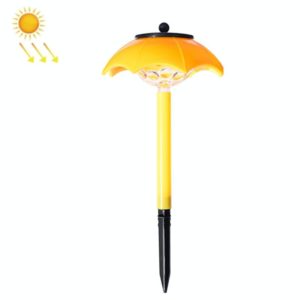 Solar Lawn Umbrella Light Outdoor Rainproof Light Control Garden Decoration Landscape Light(Yellow) (OEM)