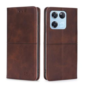 For OnePlus Ace Racing Cow Texture Magnetic Horizontal Flip Leather Phone Case(Dark Brown) (OEM)