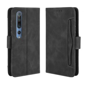 For Xiaomi Mi 10 / Mi 10 Pro 5G Wallet Style Skin Feel Calf Pattern Leather Case with Separate Card Slots(Black) (OEM)