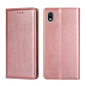 For Sony Xperia Ace III Gloss Oil Solid Color Magnetic Flip Leather Phone Case(Rose Gold) (OEM)