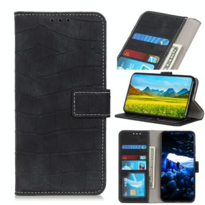 For Wiko Y81 Crocodile Texture Horizontal Flip Leather Case with Holder & Wallet & Card Slots & Photo Frame(Black) (OEM)