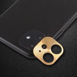 For iPhone 11 Rear Camera Lens Protective Lens Film Cardboard Style(Gold) (OEM)