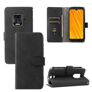 For Doogee S59 / S59 Pro Solid Color Skin Feel Magnetic Buckle Horizontal Flip Calf Texture PU Leather Case with Holder & Card Slots & Wallet(Black) (OEM)
