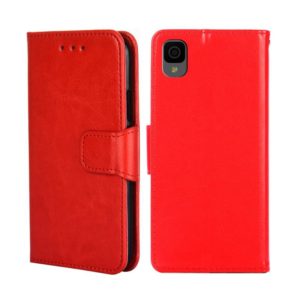 For TCL 30Z/T602DL Crystal Texture Leather Phone Case(Red) (OEM)