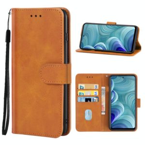 Leather Phone Case For Infinix Hot 11s NFC(Brown) (OEM)
