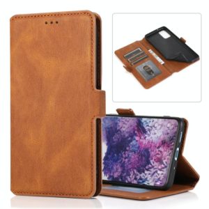 For Samsung Galaxy S20 Plus 5G Retro Magnetic Closing Clasp Horizontal Flip Leather Case with Holder & Card Slots & Photo Frame & Wallet(Brown) (OEM)