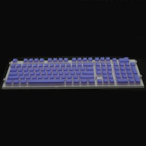 Pudding Double-layer Two-color 108-key Mechanical Translucent Keycap(Violet) (OEM)
