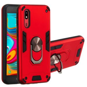 For Samsung Galaxy A2 Core 2 in 1 Armour Series PC + TPU Protective Case with Ring Holder(Red) (OEM)
