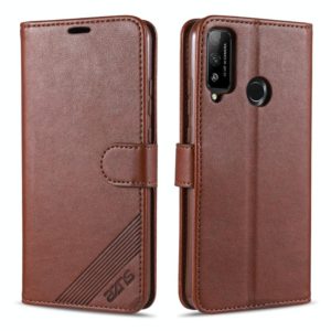 For Huawei Honor Play 4T AZNS Sheepskin Texture Horizontal Flip Leather Case with Holder & Card Slots & Wallet(Brown) (AZNS) (OEM)