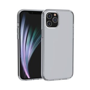 For iPhone 12 Pro Max Shockproof Terminator Style Transparent Protective Case(Grey) (OEM)