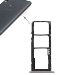 SIM Card Tray + SIM Card Tray + Micro SD Card Tray for Asus Zenfone Max Pro (M1) ZB601KL ZB602KL(Silver) (OEM)