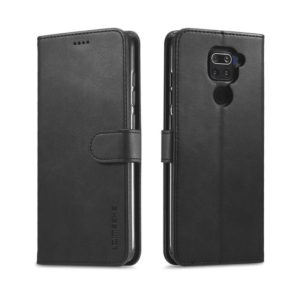 For Xiaomi Redmi Note 9 LC.IMEEKE Calf Texture Horizontal Flip Leather Case, with Holder & Card Slots & Wallet(Black) (LC.IMEEKE) (OEM)