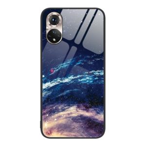 For Honor 50 Colorful Painted Glass Phone Case(Starry Sky) (OEM)