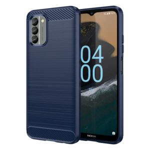 For Nokia G400 5G Brushed Texture Carbon Fiber TPU Phone Case(Blue) (OEM)