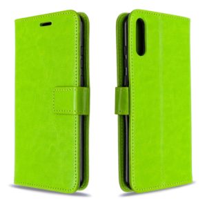For Huawei Enjoy 10E Crazy Horse Texture Horizontal Flip Leather Case with Holder & Card Slots & Wallet & Photo Frame(Greed) (OEM)