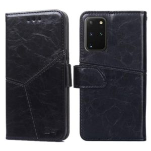 For Samsung Galaxy S20+ Geometric Stitching Horizontal Flip TPU + PU Leather Case with Holder & Card Slots & Wallet(Black) (OEM)