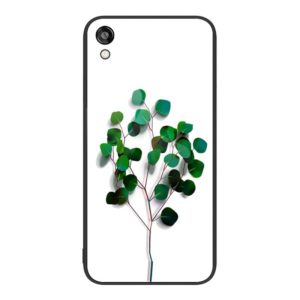 For Honor Play 3e Colorful Painted Glass Phone Case(Sapling) (OEM)
