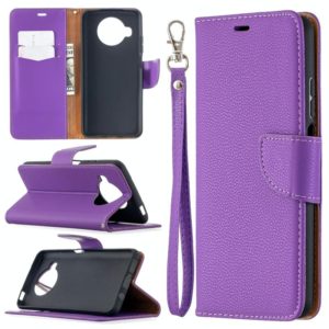 For Xiaomi Mi 10T Lite 5G Litchi Texture Pure Color Horizontal Flip Leather Case with Holder & Card Slots & Wallet & Lanyard(Purple) (OEM)