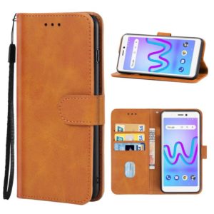 Leather Phone Case For Wiko Jerry 3(Brown) (OEM)