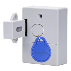T3 ABS Magnetic Card Induction Lock Invisible Bilateral Open Cabinet Door Lock (Grey) (OEM)