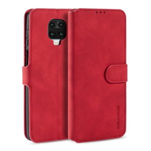 For Xiaomi Redmi Note 9S DG.MING Retro Oil Side Horizontal Flip Case with Holder & Card Slots & Wallet(Red) (DG.MING) (OEM)