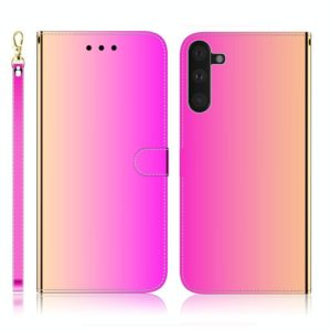 For Galaxy Note 10 Imitated Mirror Surface Horizontal Flip Leather Case with Holder & Card Slots & Wallet & Lanyard(Gradient Color) (OEM)