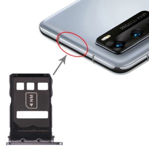 SIM Card Tray + NM Card Tray for Huawei P40 (Black) (OEM)