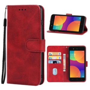 Leather Phone Case For Itel A16(Red) (OEM)