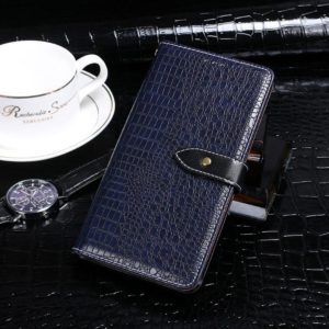 For Blackview BV9800 Pro idewei Crocodile Texture Horizontal Flip Leather Case with Holder & Card Slots & Wallet(Dark Blue) (idewei) (OEM)
