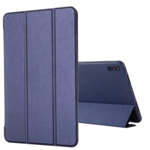 For Huawei Matepad 10.4 GEBEI Shockproof Horizontal Flip Leather Case with Three-folding Holder(Blue) (GEBEI) (OEM)