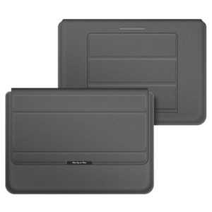 4 in 1 Universal Laptop Holder PU Waterproof Protection Wrist Laptop Bag, Size:13/14inch(Grey) (OEM)