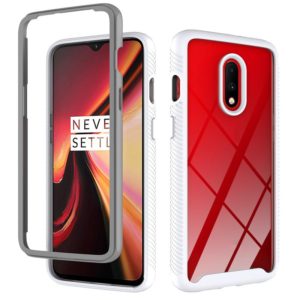 For OnePlus 7 Starry Sky Solid Color Series Shockproof PC + TPU Protective Case(White) (OEM)