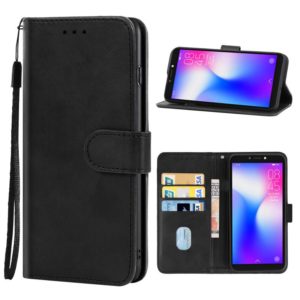 For TECNO Pop 2 Leather Phone Case(Black) (OEM)