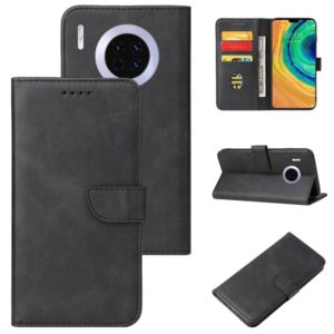 For Huawei Mate 30 Calf Texture Buckle Horizontal Flip Leather Case with Holder & Card Slots & Wallet(Black) (OEM)