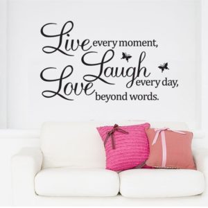 Live Love Butterfly Rumor Removable Wall Sticker (OEM)