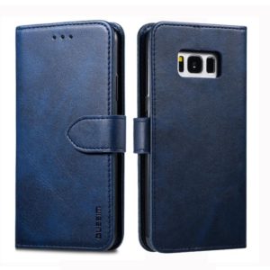 For Galaxy S8 GUSSIM Business Style Horizontal Flip Leather Case with Holder & Card Slots & Wallet(Blue) (GUSSIM) (OEM)