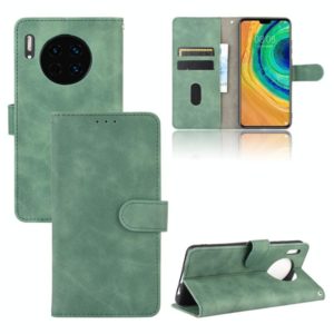 For Huawei Mate 30 Solid Color Skin Feel Magnetic Buckle Horizontal Flip Calf Texture PU Leather Case with Holder & Card Slots & Wallet(Green) (OEM)