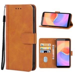 Leather Phone Case For ZTE Blade A31 Plus(Brown) (OEM)