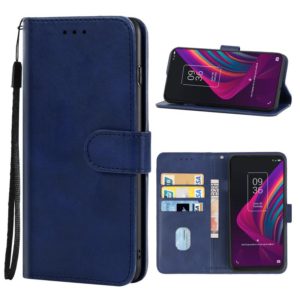 Leather Phone Case For TCL 10 SE(Blue) (OEM)