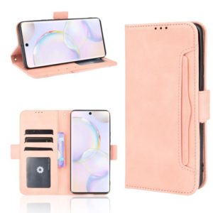 For Honor 50 Skin Feel Calf Pattern Horizontal Flip Leather Case with Holder & Card Slots & Photo Frame(Pink) (OEM)