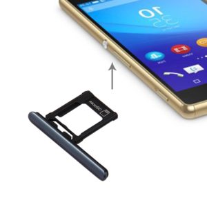 Micro SD Card Tray + Card Slot Port Dust Plug for Sony Xperia XZ Premium (Single SIM Version)(Black) (OEM)