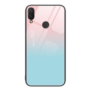 For Huawei nova 3i Colorful Painted Glass Phone Case(Blue Sky) (OEM)