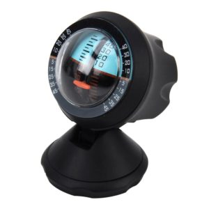 Angle Slope Tilt Indicator Level Meter Slopemeter Finder Tool Car Vehicle Inclinometer Gauge(Black) (OEM)